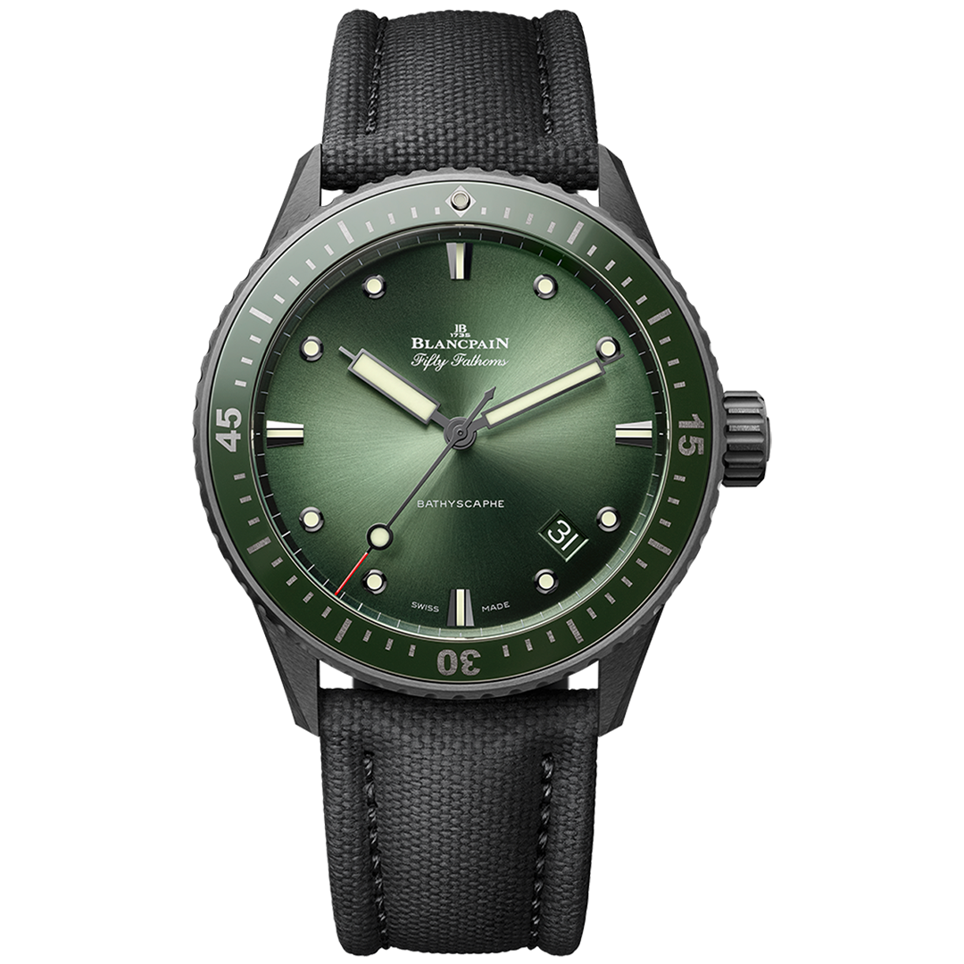 Watch in black ceramic Fifty Fathoms Bathyscaphe Blancpain