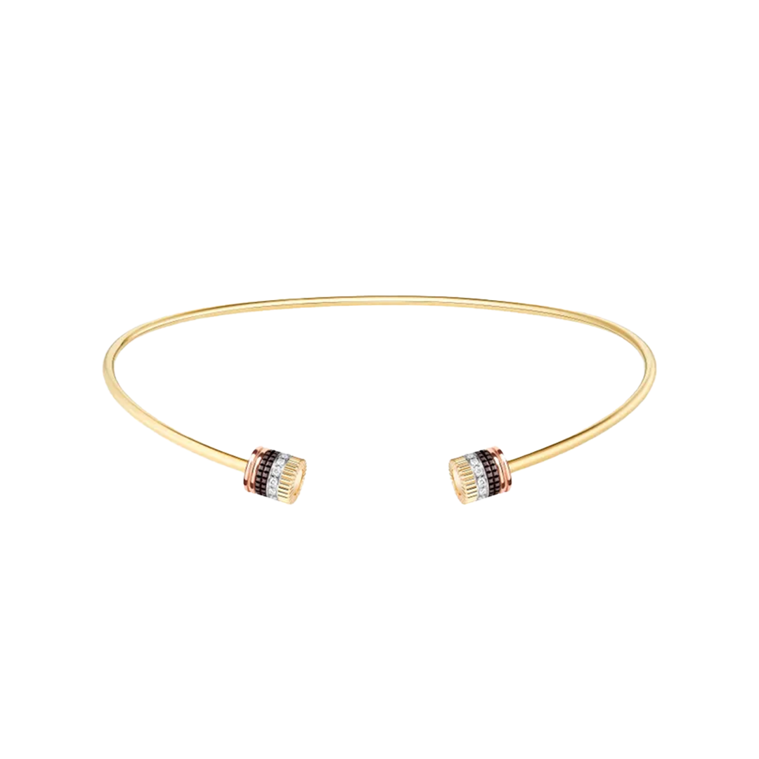 Gioiello in oro bianco giallo rosa Collana corta Quatre Classique Boucheron