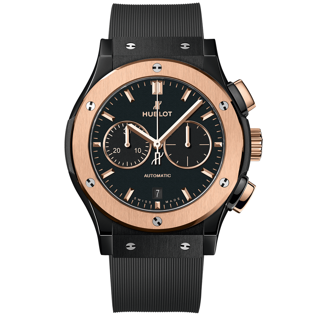 Orologio in ceramica nera Classic Fusion Chronograph Ceramic King Gold Hublot
