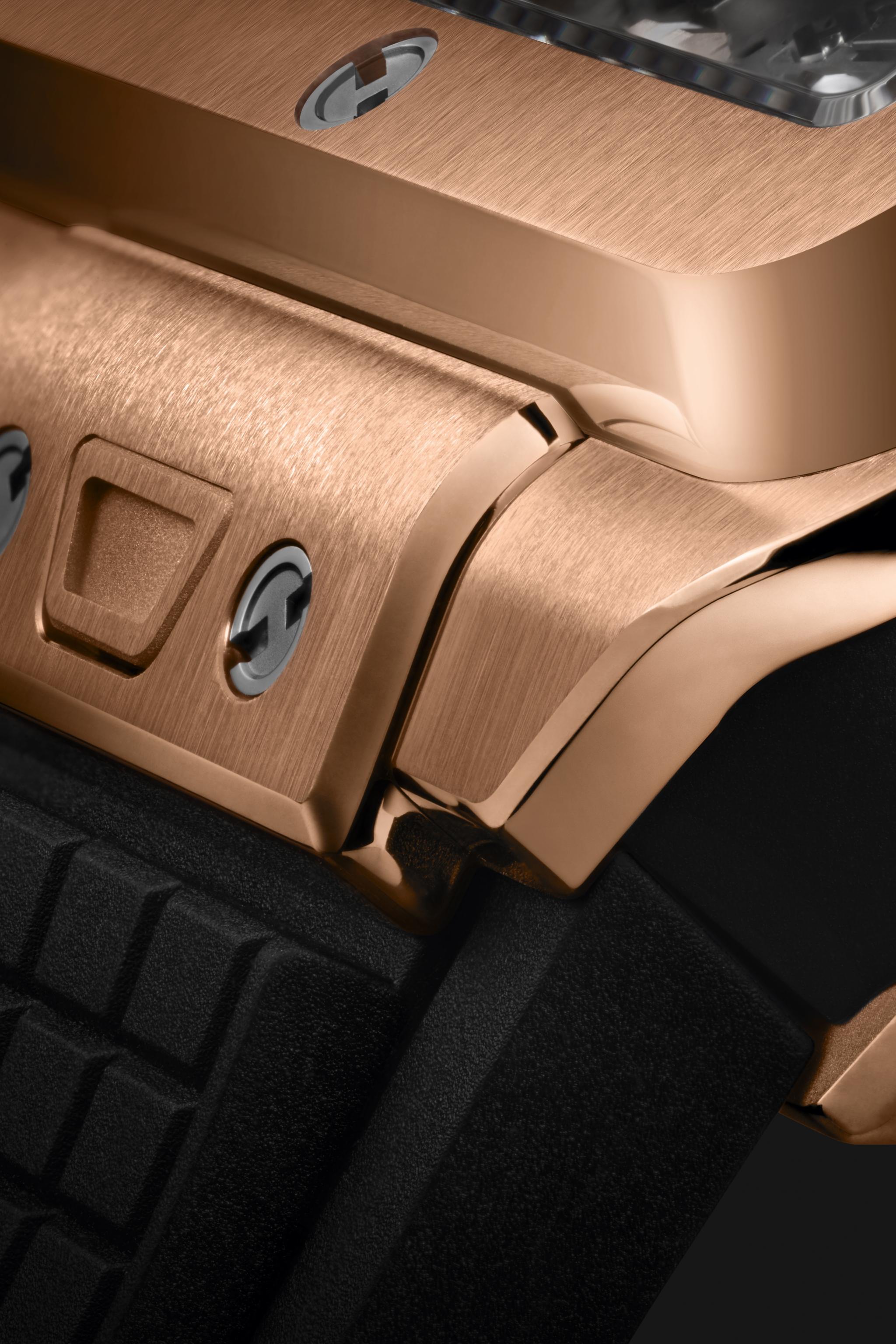 Orologio in oro rosa Square Bang Unico King Gold Hublot