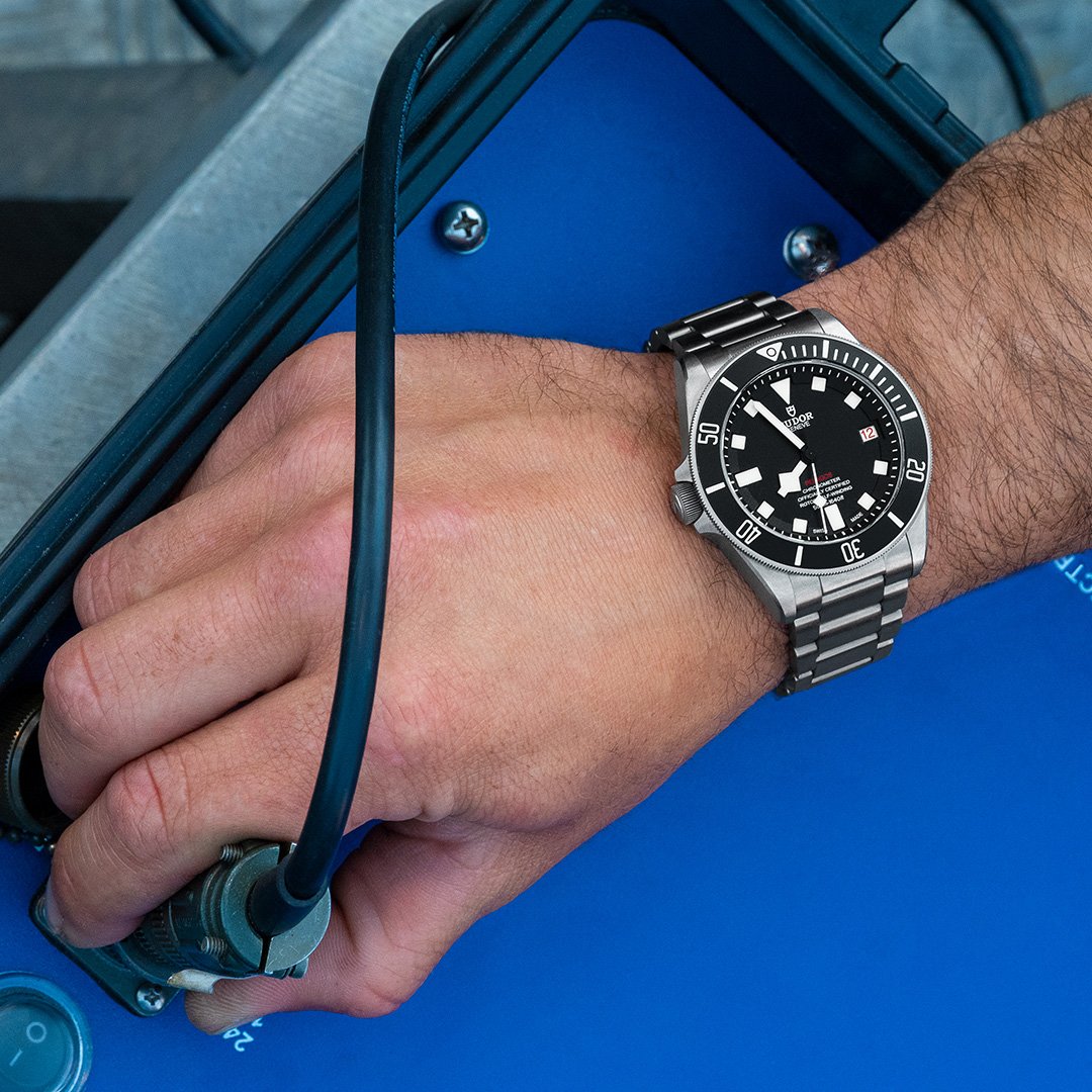 Watch in steel and titanium Pelagos LHD, 42 mm Tudor