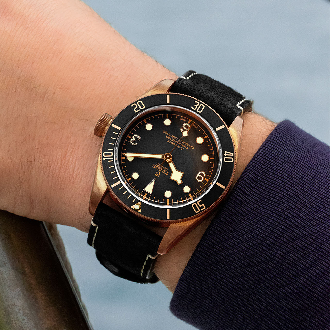 Orologio in bronzo Black Bay Bronze, 43 mm Tudor