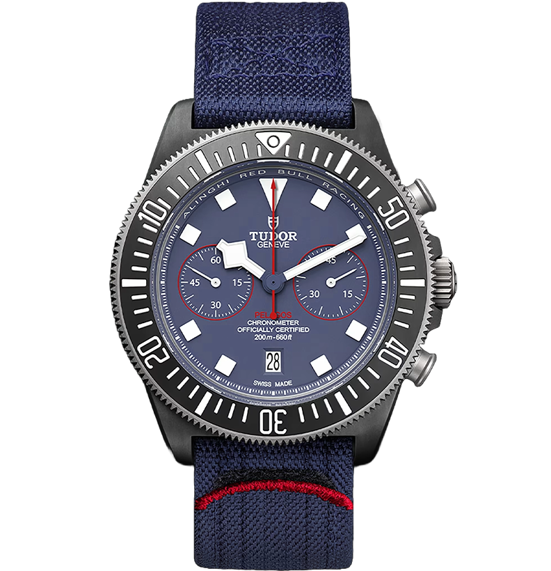 Watch in carbon and titanium Pelagos FXD CHRONO, 43 mm Tudor