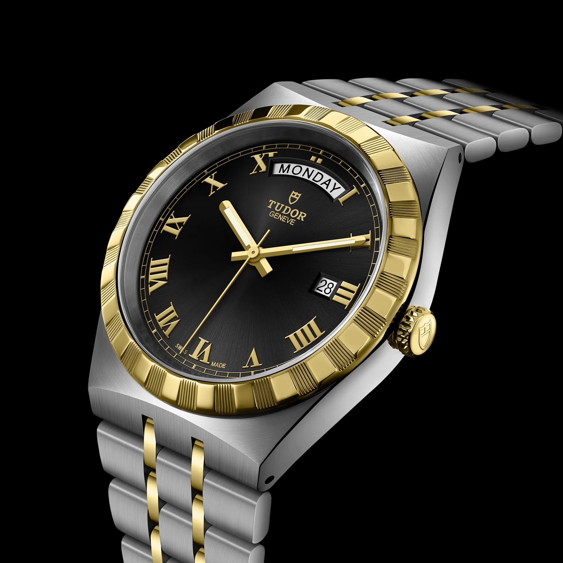 Orologio in acciaio e oro giallo Royal, 41 mm Tudor