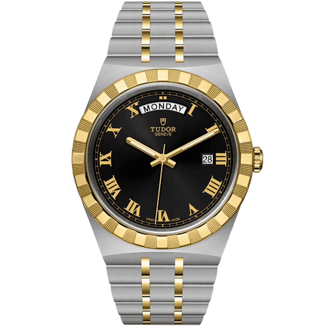 Orologio in acciaio e oro giallo Royal, 41 mm Tudor