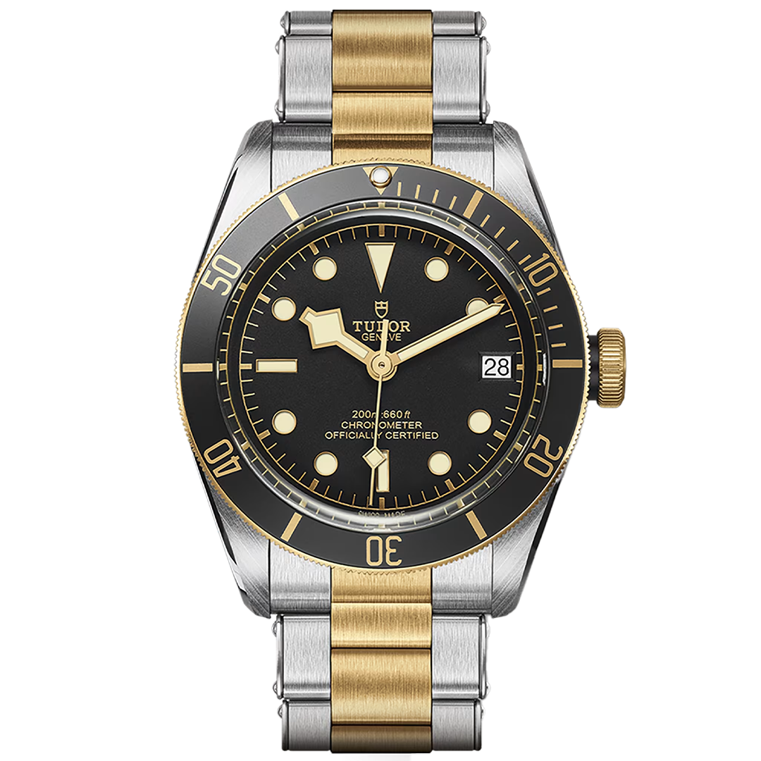 Orologio in acciaio e oro giallo Black Bay, 41 mm Tudor