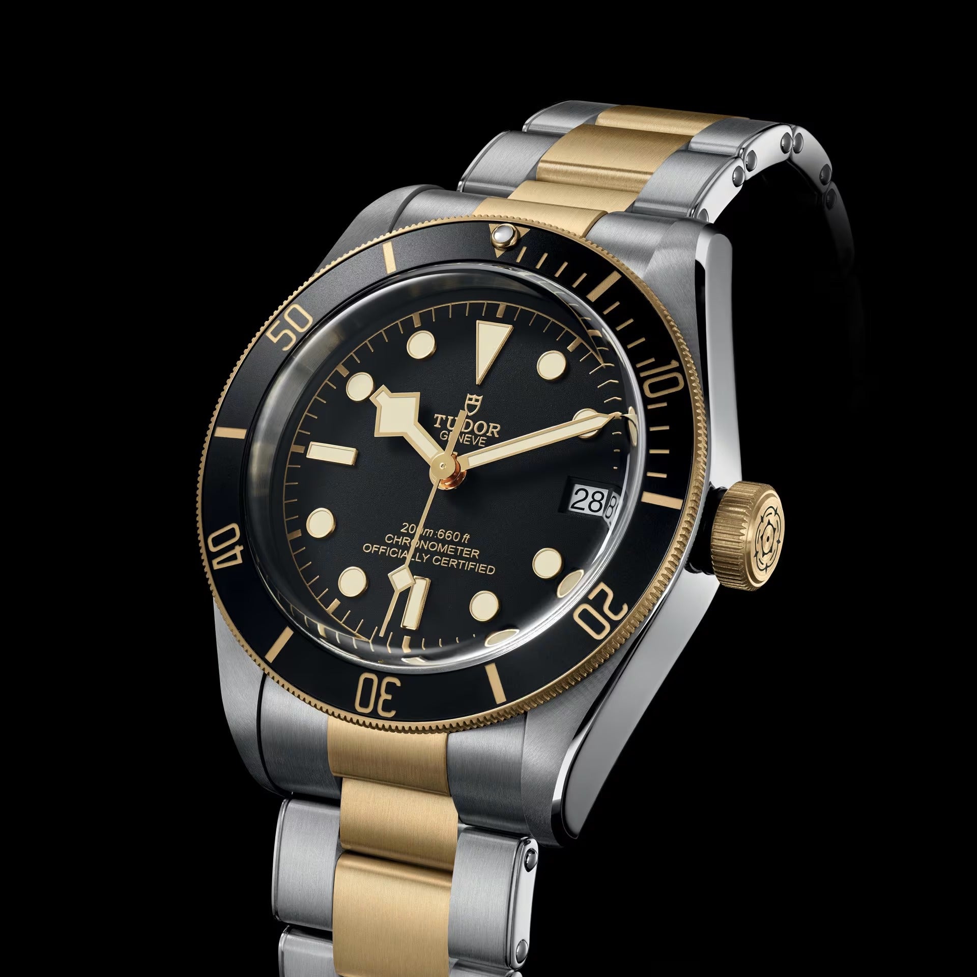 Orologio in acciaio e oro giallo Black Bay, 41 mm Tudor