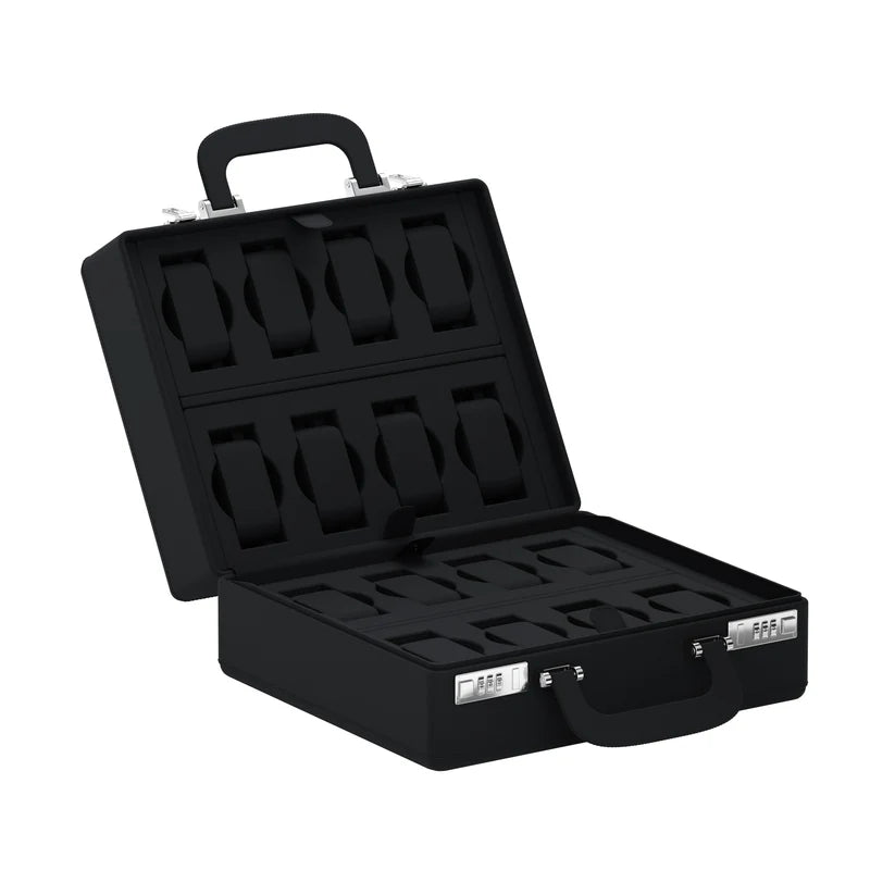 Accessorio in pelle panama Valigetta 16 Pelle Nero Intenso Scatola del tempo