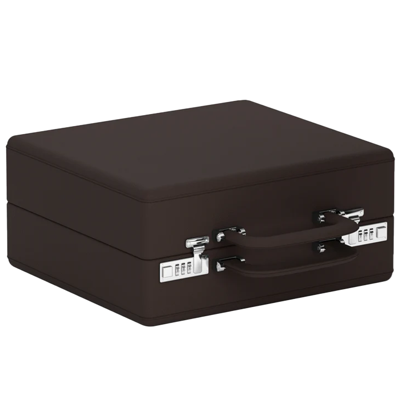 Valigetta 16 Pelle Cioccolato