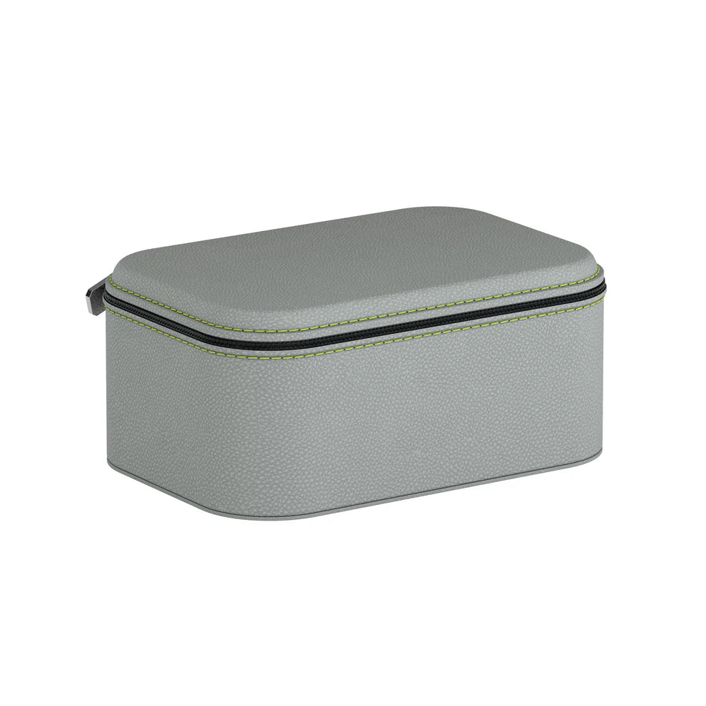 Accessorio in pelle panama Viaggio 1 Pelle Grigio Perla/Verde Anice Scatola del tempo