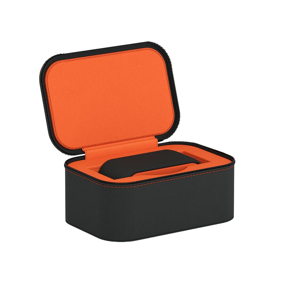 Viaggio 1 Pelle Grigio Ardesia/Arancione