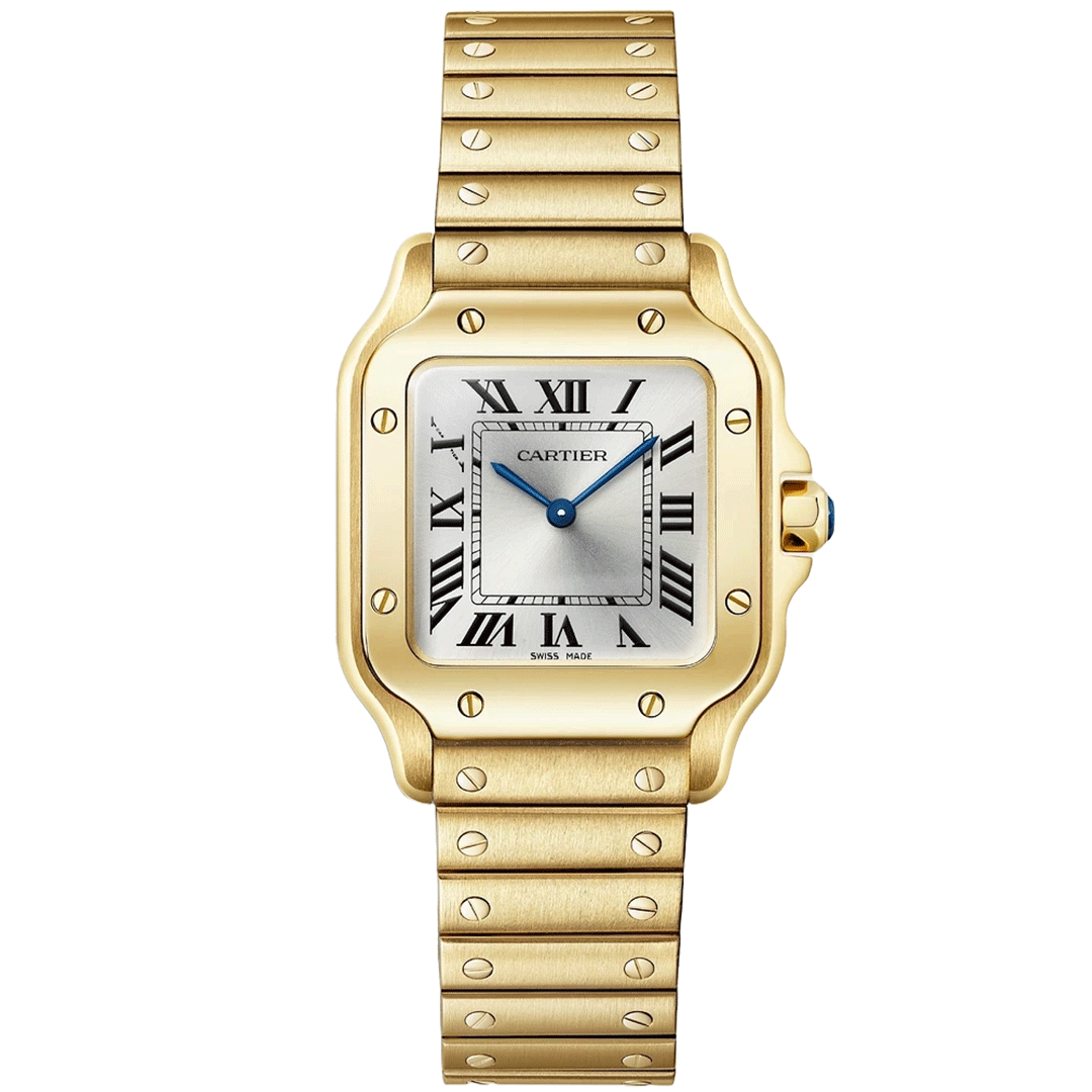Orologio in oro giallo Santos de Cartier Cartier