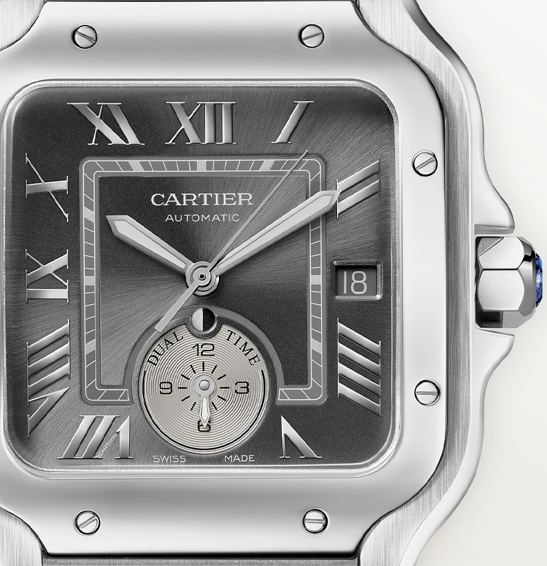 Watch in steel Santos de Cartier Cartier