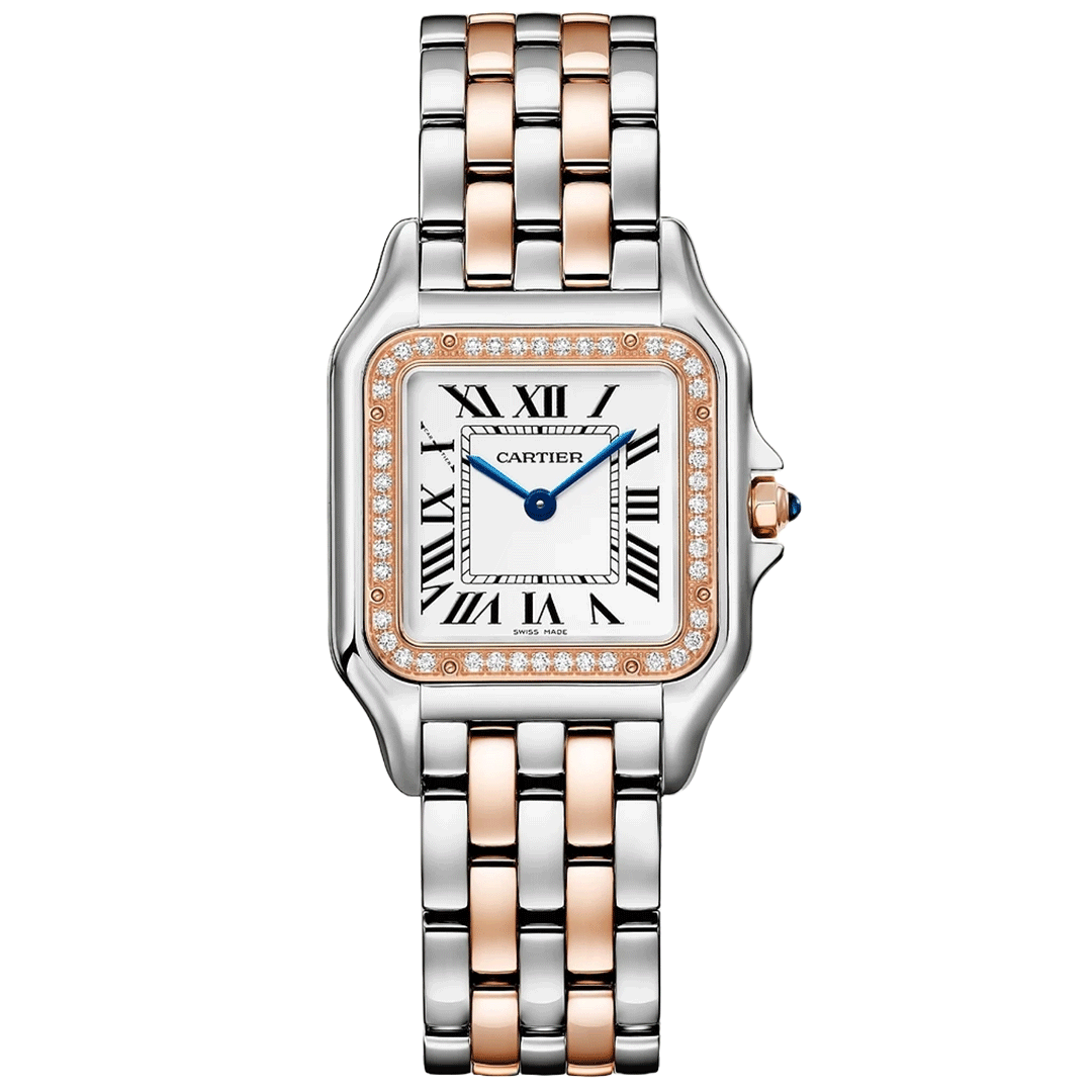 Orologio in acciaio e oro rosa Panthère de Cartier Cartier