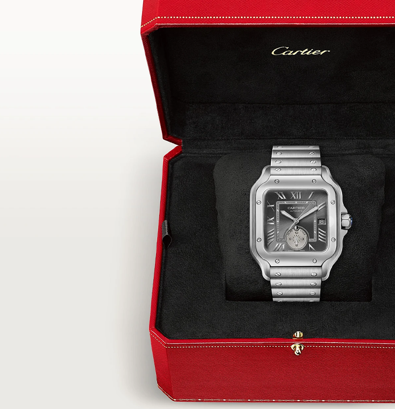 Watch in steel Santos de Cartier Cartier