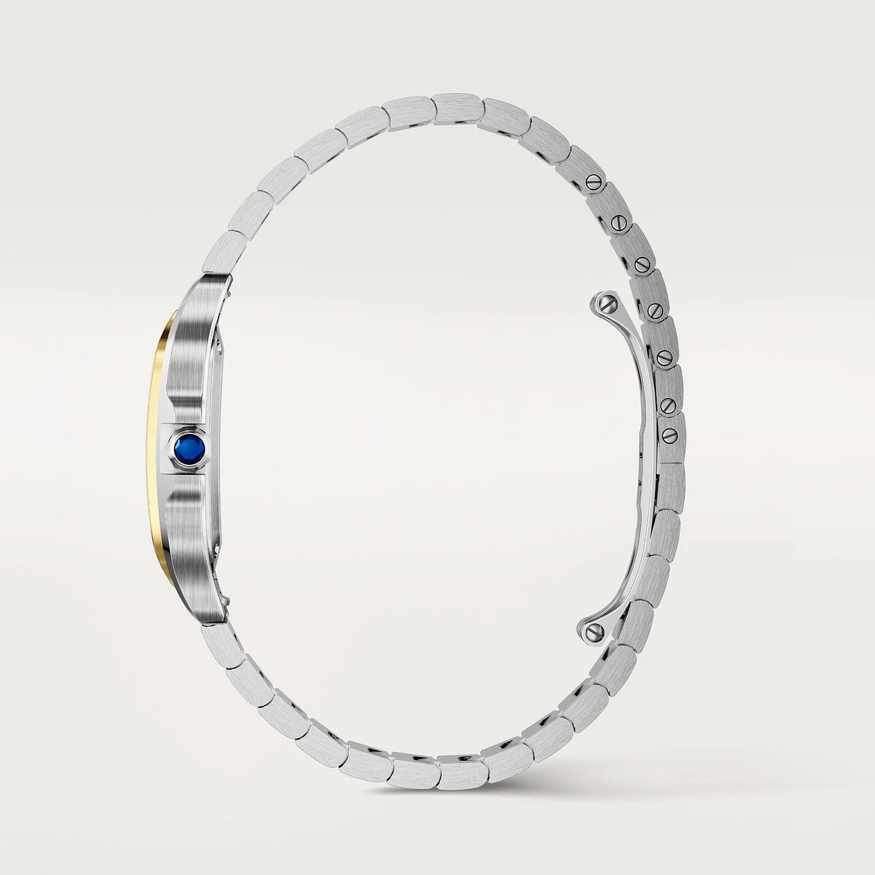Watch in steel and yellow gold Santos de Cartier Cartier