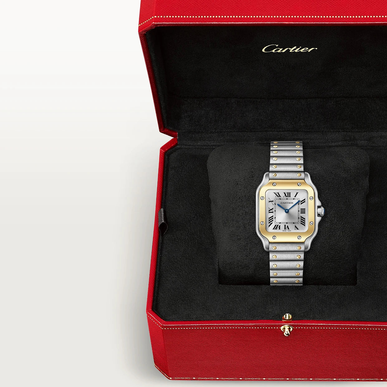 Orologio in acciaio e oro giallo Santos de Cartier Cartier