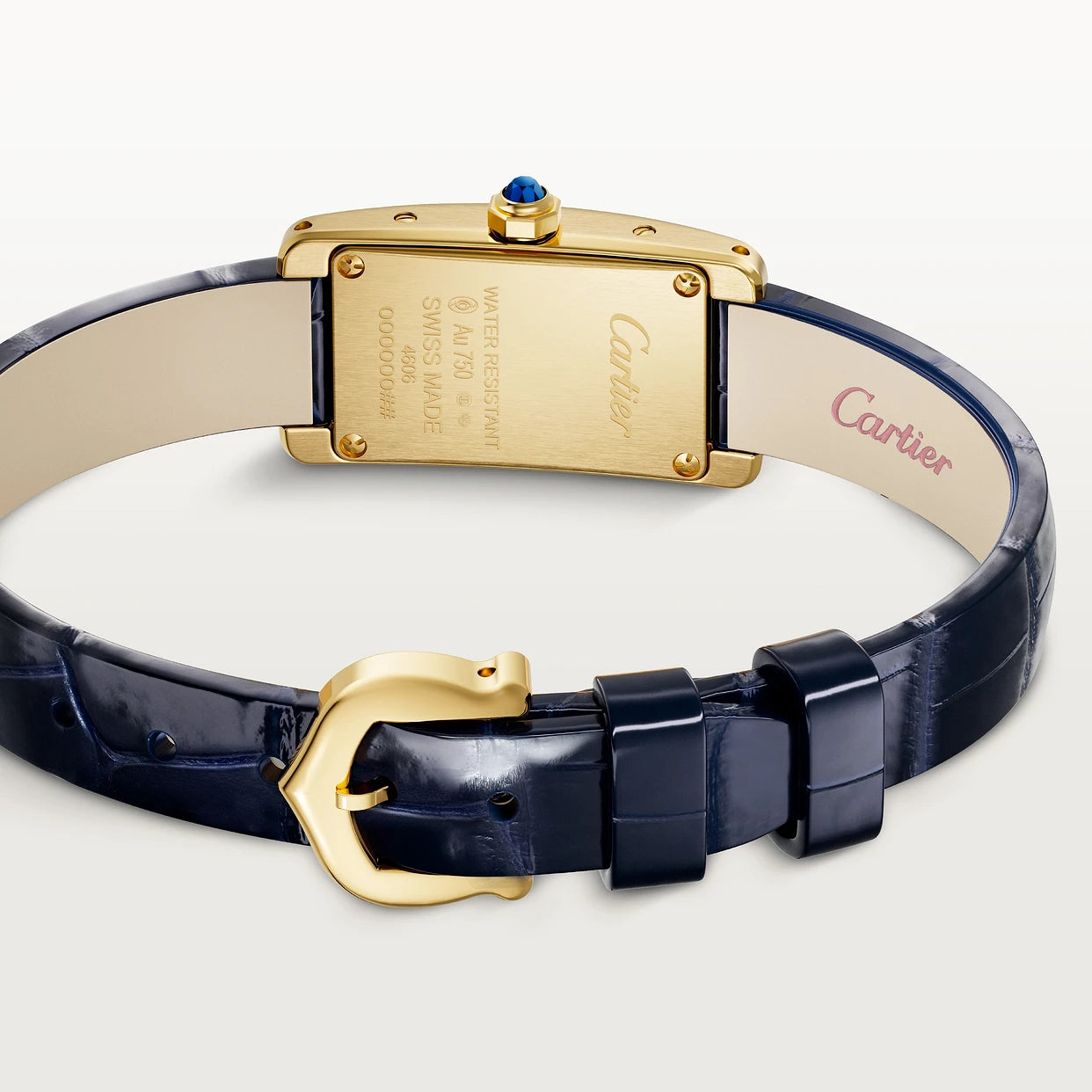 Watch in yellow gold Tank Américaine Cartier