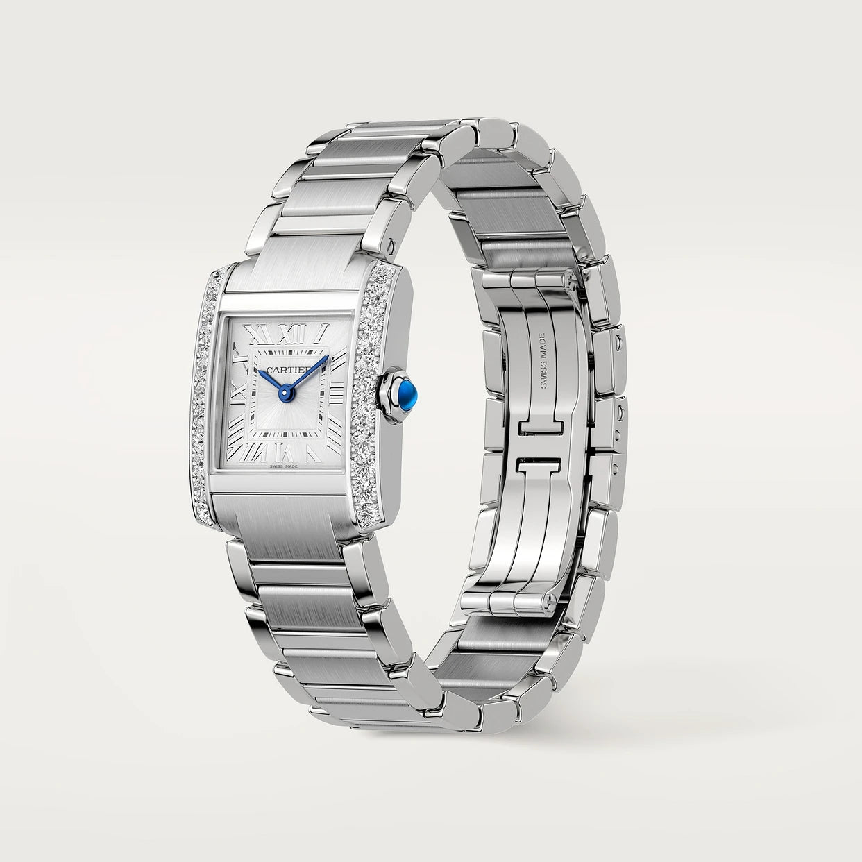 Orologio in acciaio Tank Française Cartier