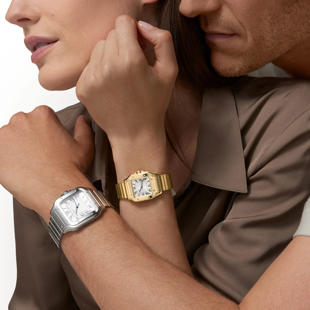 Orologio in oro giallo Santos de Cartier Cartier