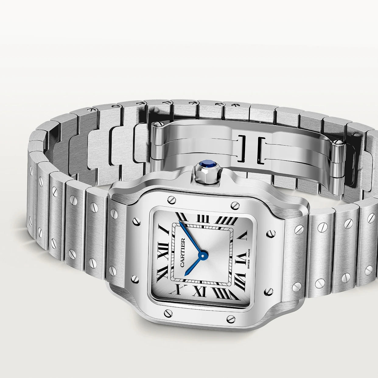 Watch in steel Santos de Cartier Cartier