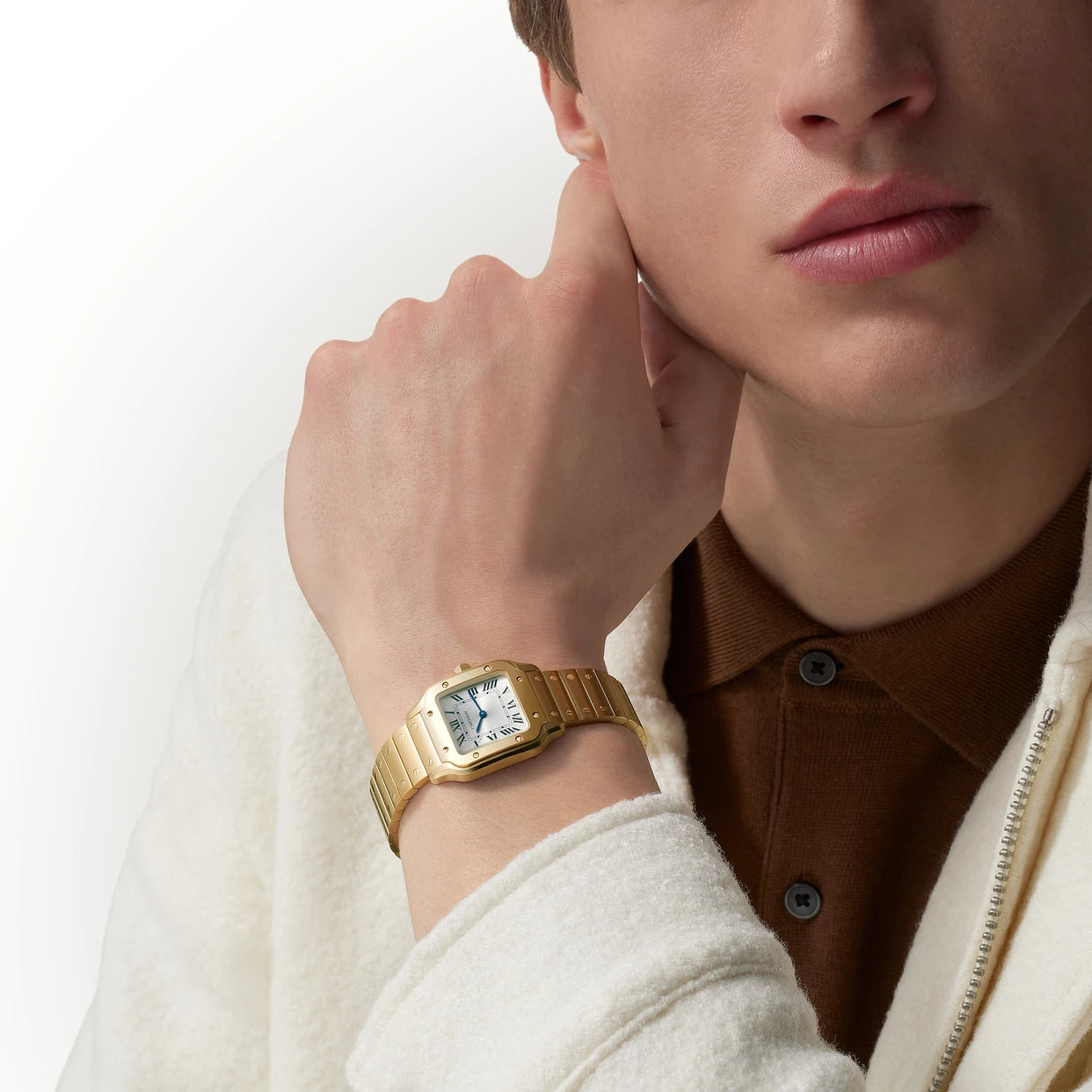 Watch in yellow gold Santos de Cartier Cartier