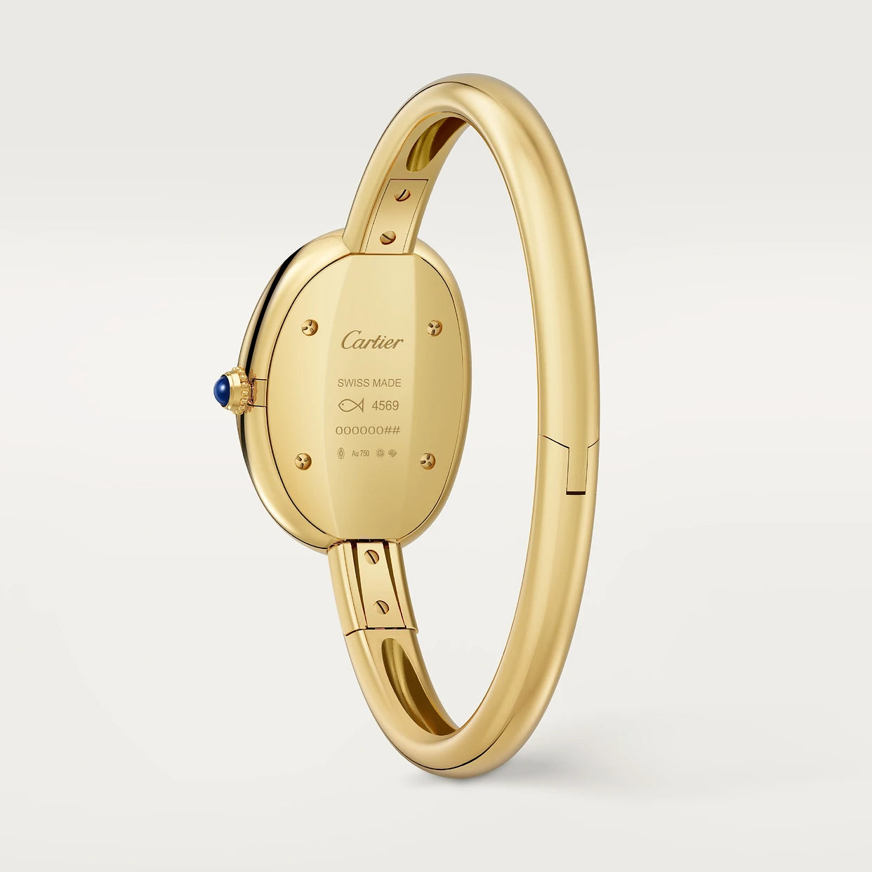 Watch in yellow gold Baignoire de Cartier (size 16) Cartier