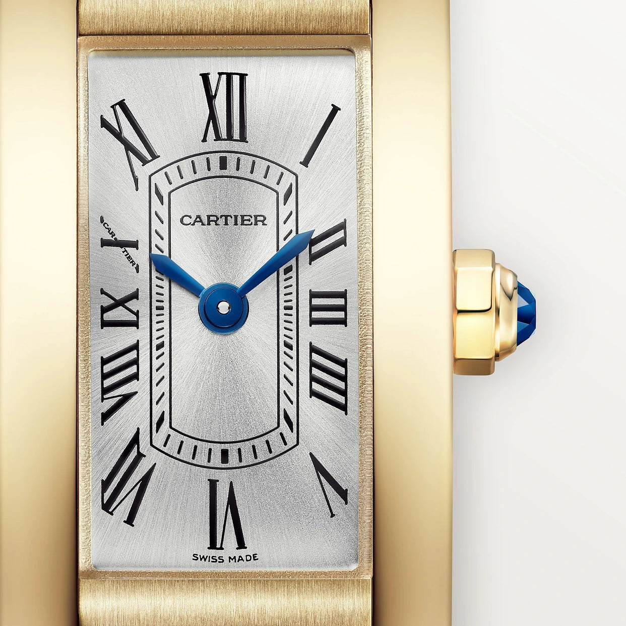 Watch in yellow gold Tank Américaine Cartier