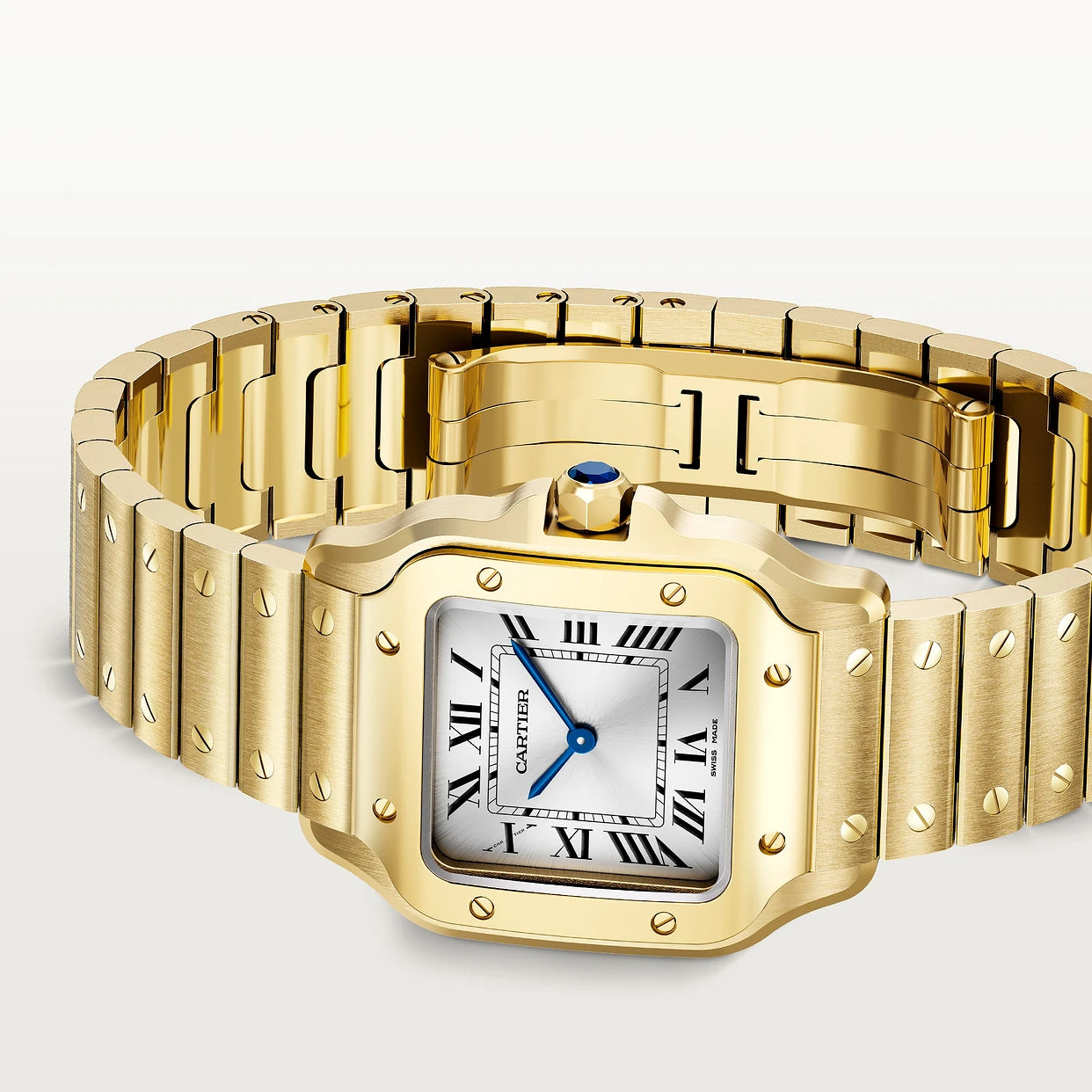 Orologio in oro giallo Santos de Cartier Cartier