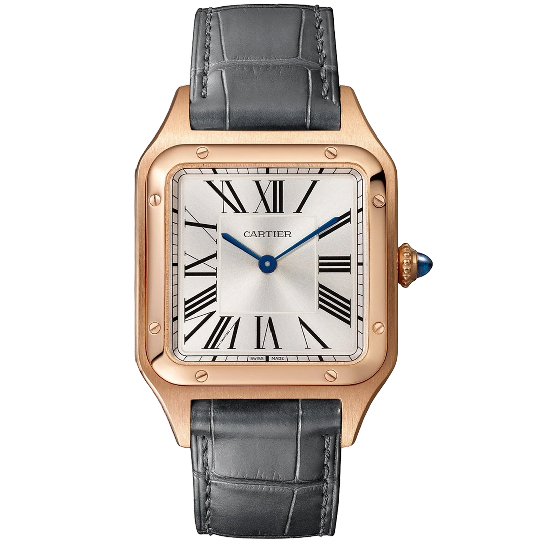 Orologio in oro rosa Santos-Dumont Cartier