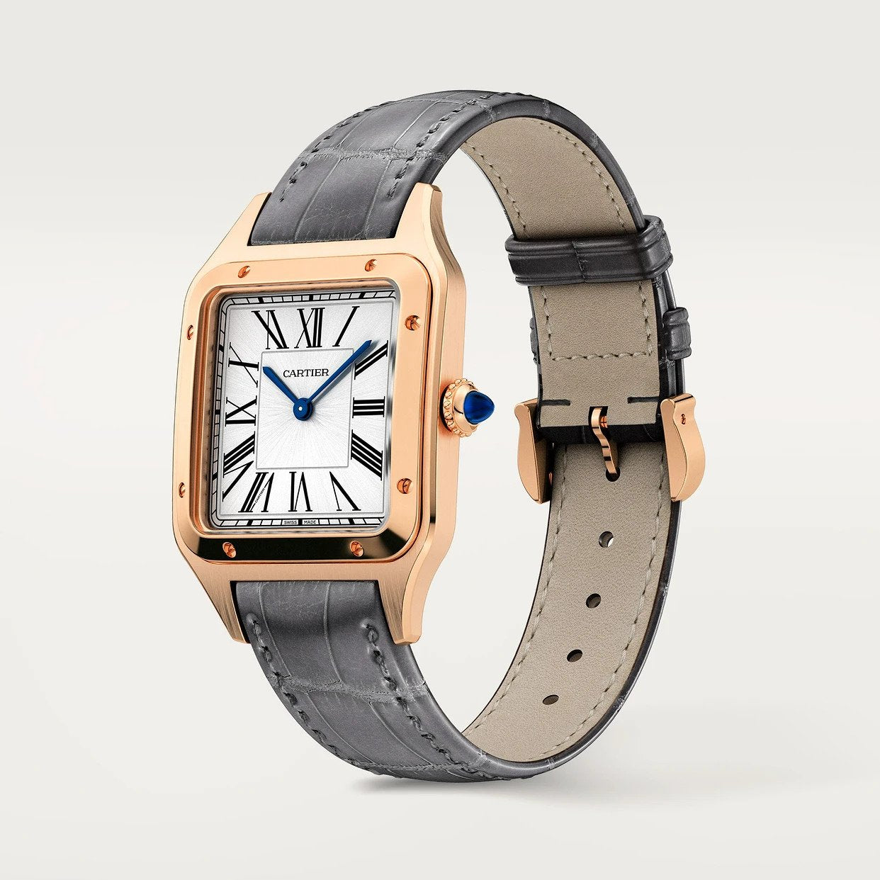 Orologio in oro rosa Santos-Dumont Cartier