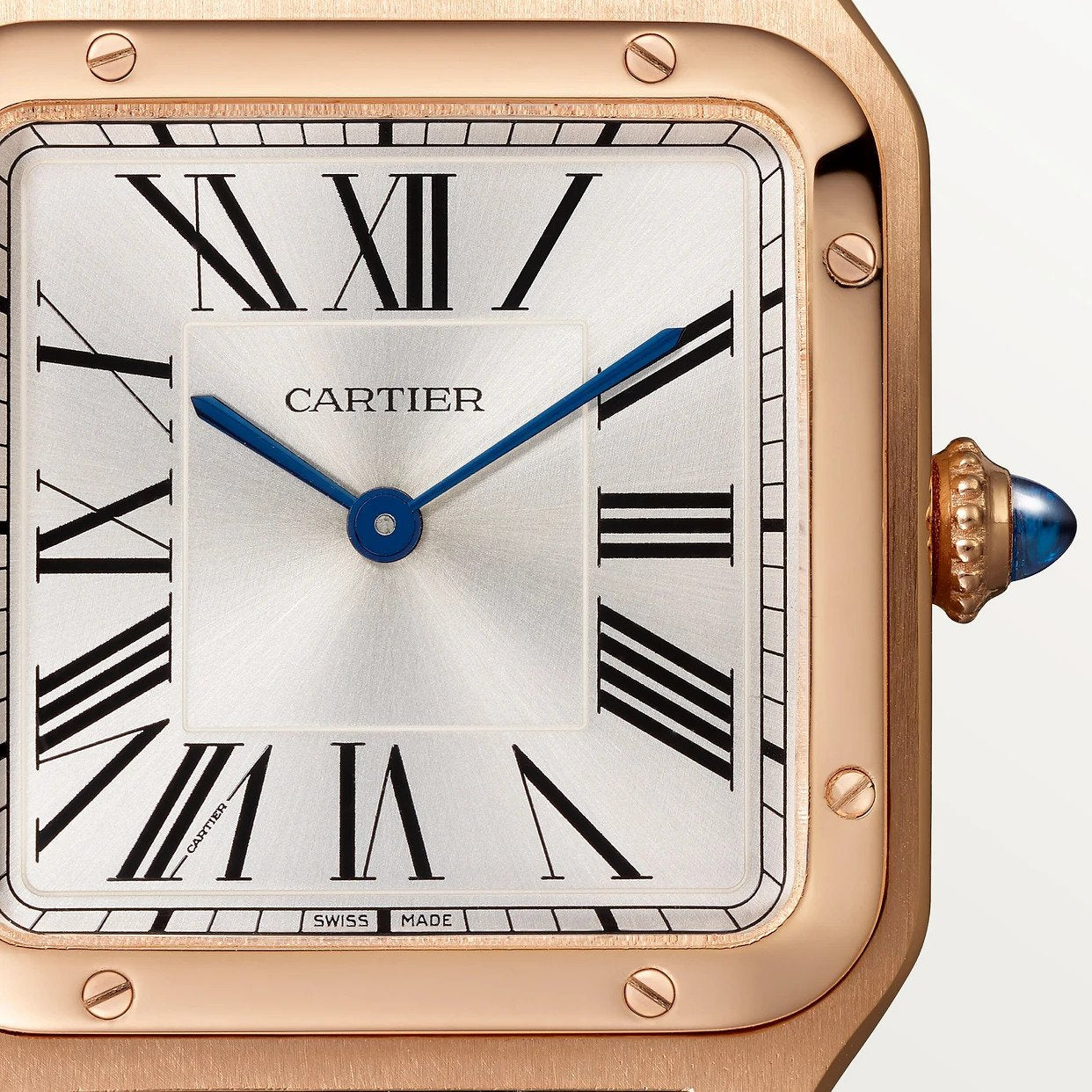 Orologio in oro rosa Santos-Dumont Cartier