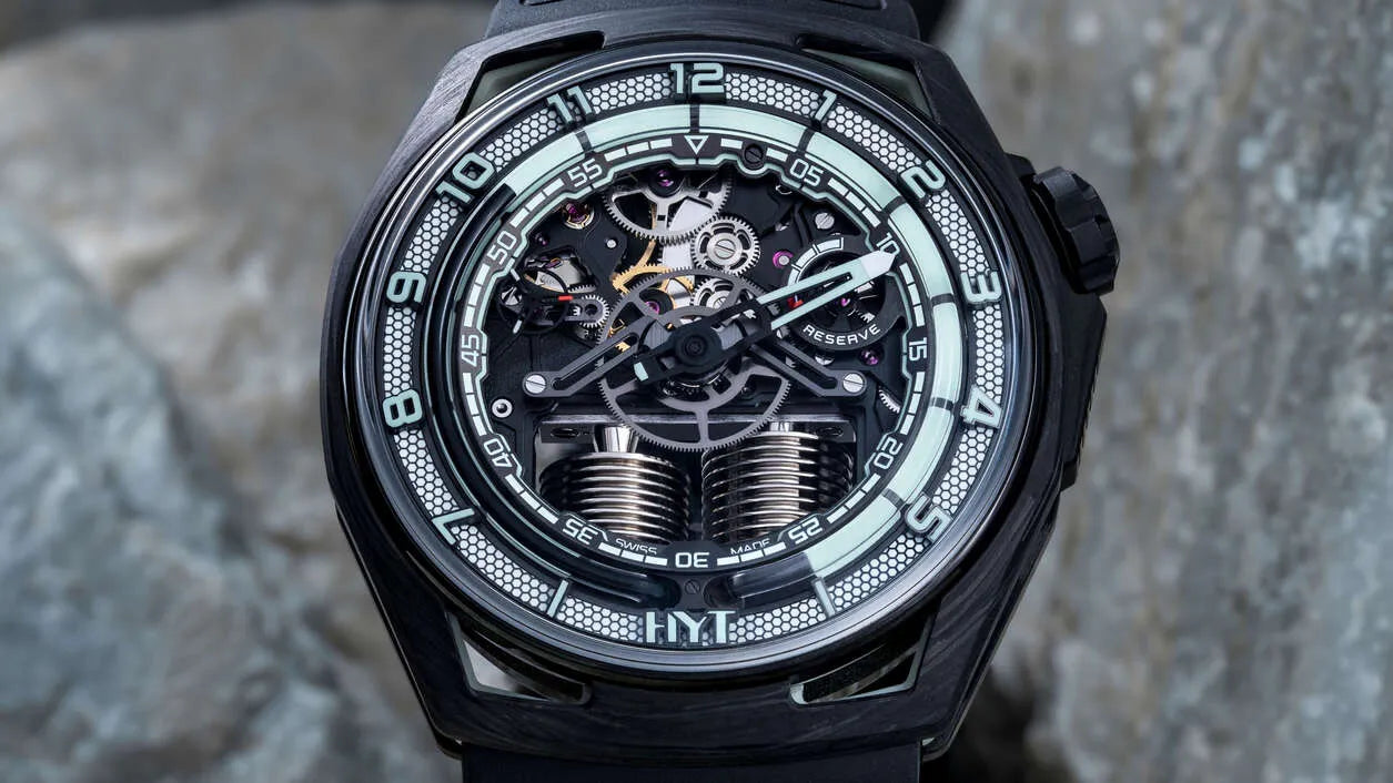 Orologio in carbonio Hastroid White Neon Hyt