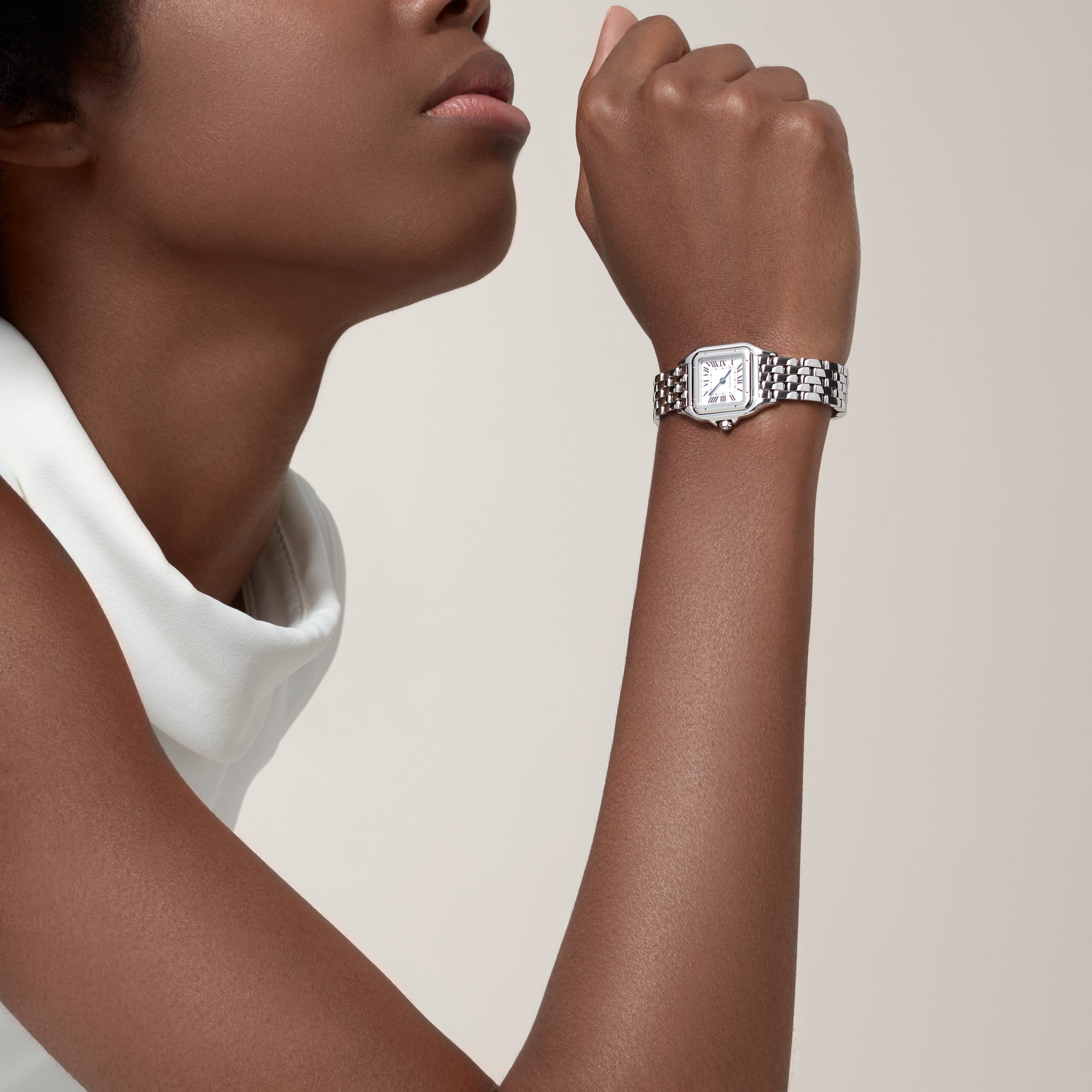 Watch in steel Panthère de Cartier Cartier