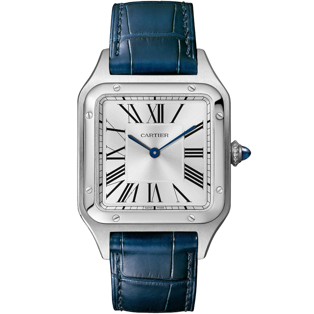 Watch in steel Santos-Dumont Cartier