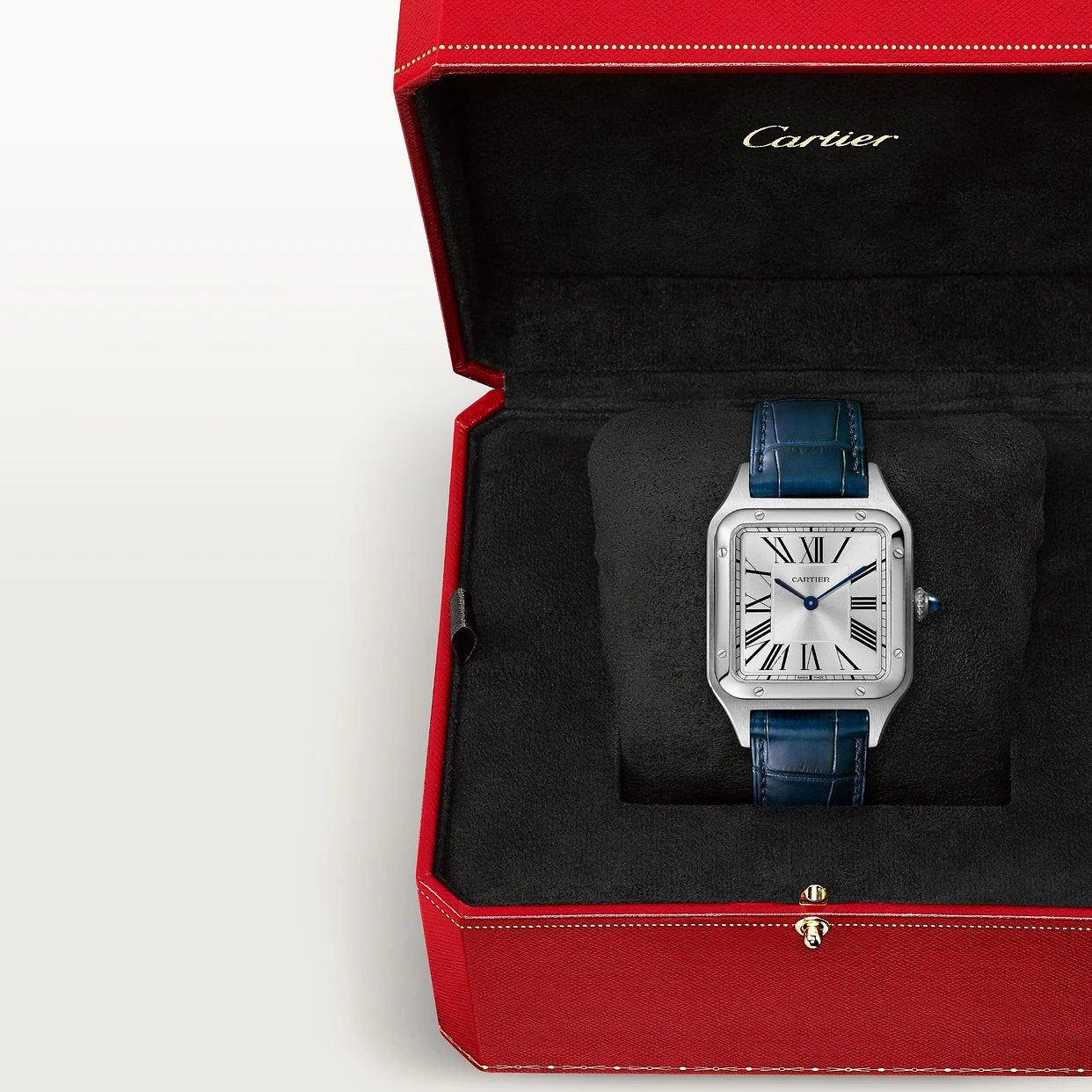 Orologio in acciaio Santos-Dumont Cartier