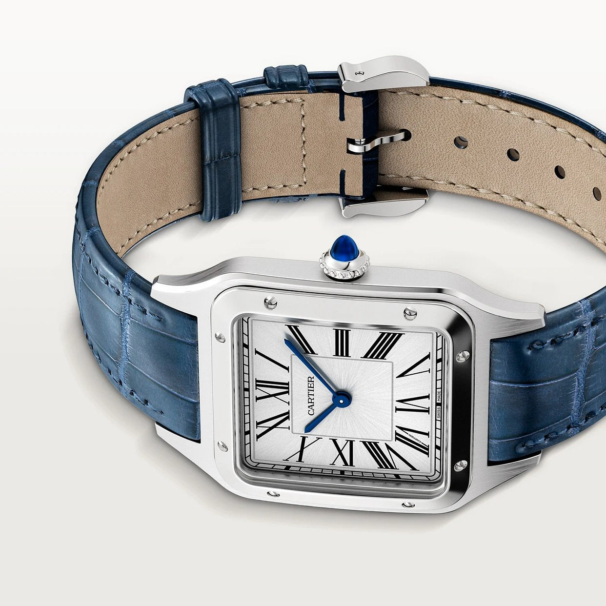 Orologio in acciaio Santos-Dumont Cartier
