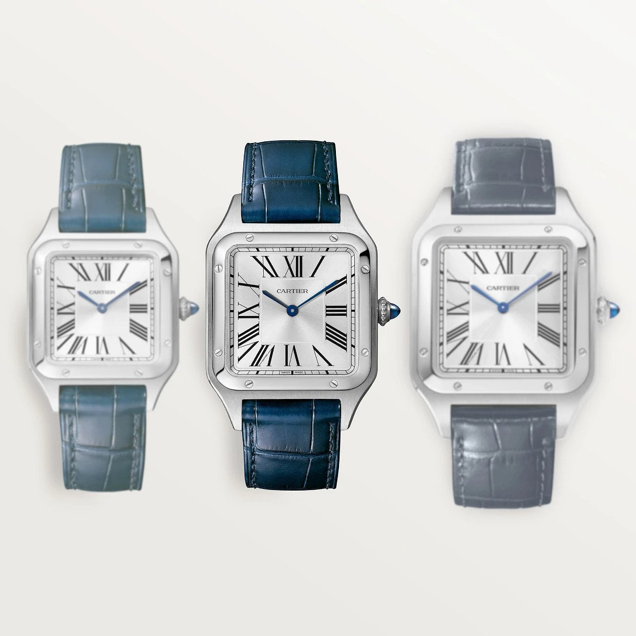 Orologio in acciaio Santos-Dumont Cartier