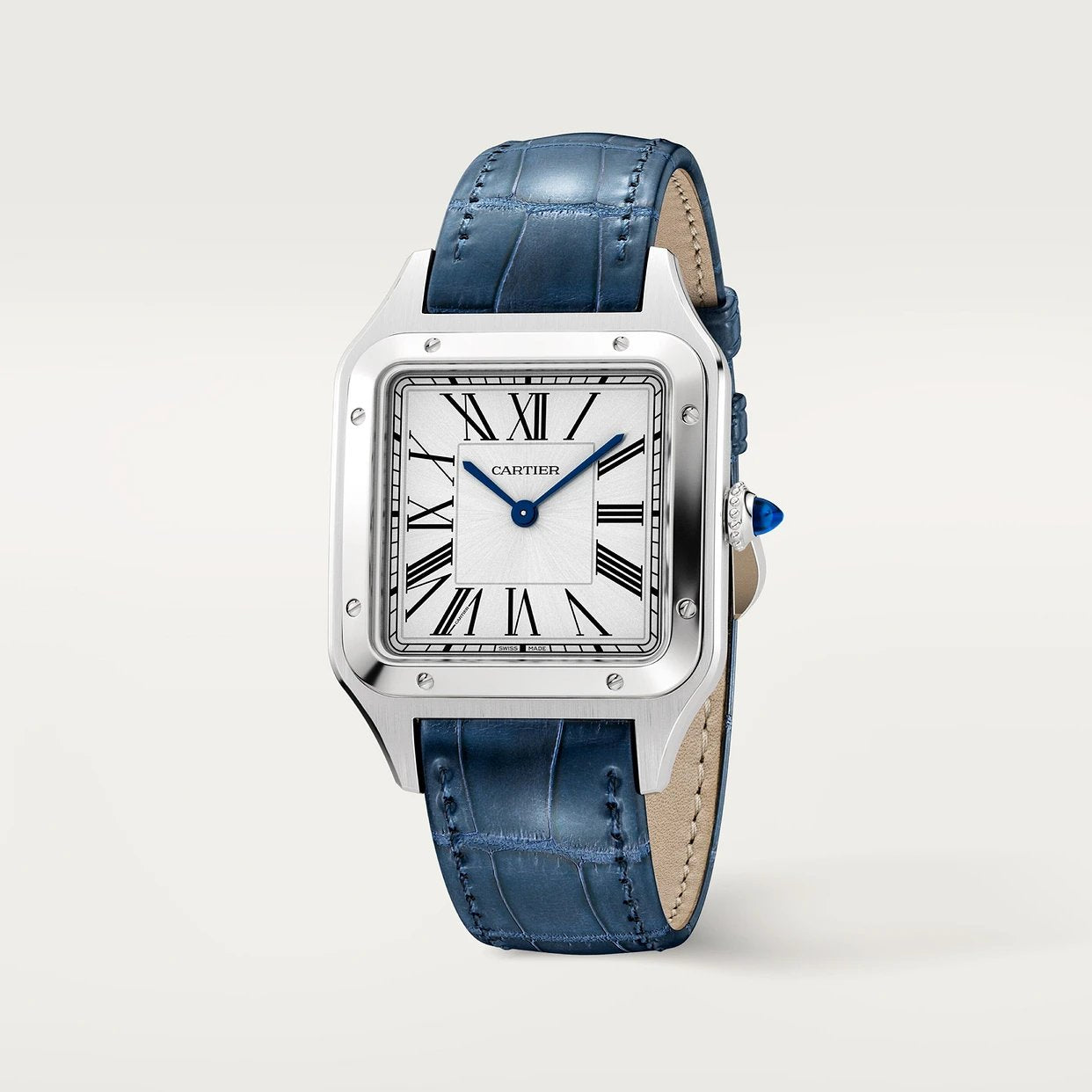 Watch in steel Santos-Dumont Cartier