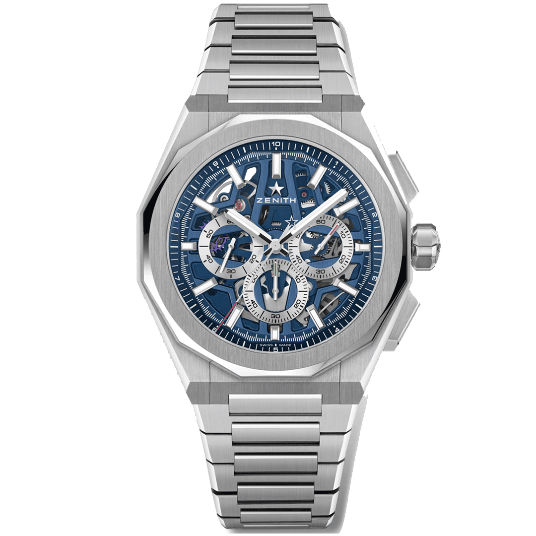 Orologio in acciaio Defy Skyline Chronograph Skeleton Zenith